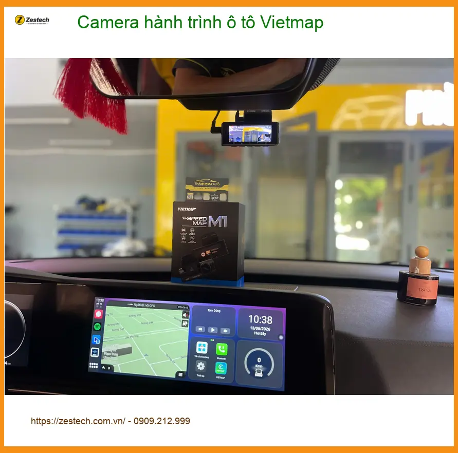 Anh Minh lắp Camera hành trình Vietmap cho Toyota Vios tại Quận 6 để an tâm di chuyển ảnh thực tế 3