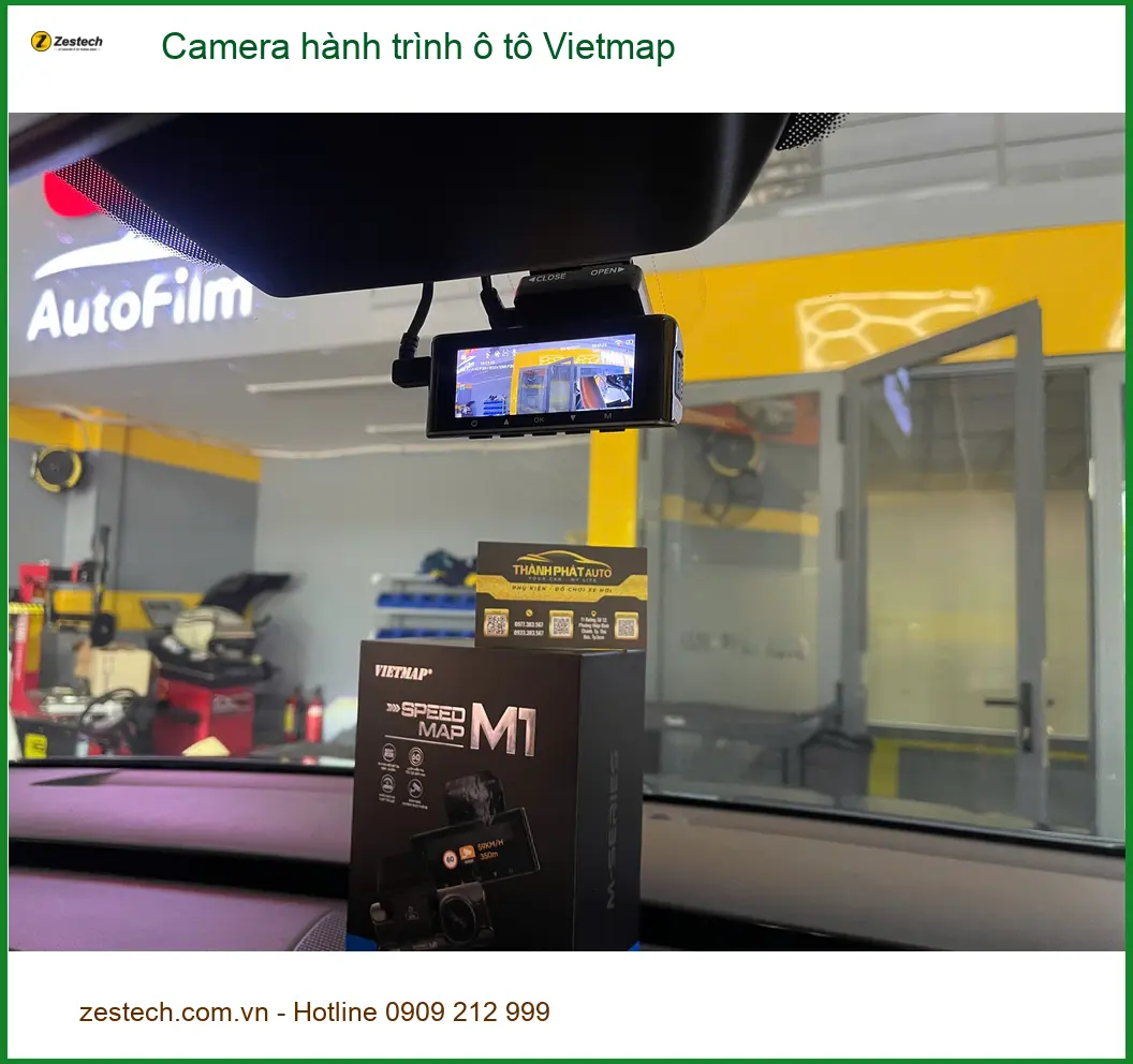 Anh Minh lắp Camera hành trình Vietmap cho Toyota Vios tại Quận 6 để an tâm di chuyển ảnh thực tế 4