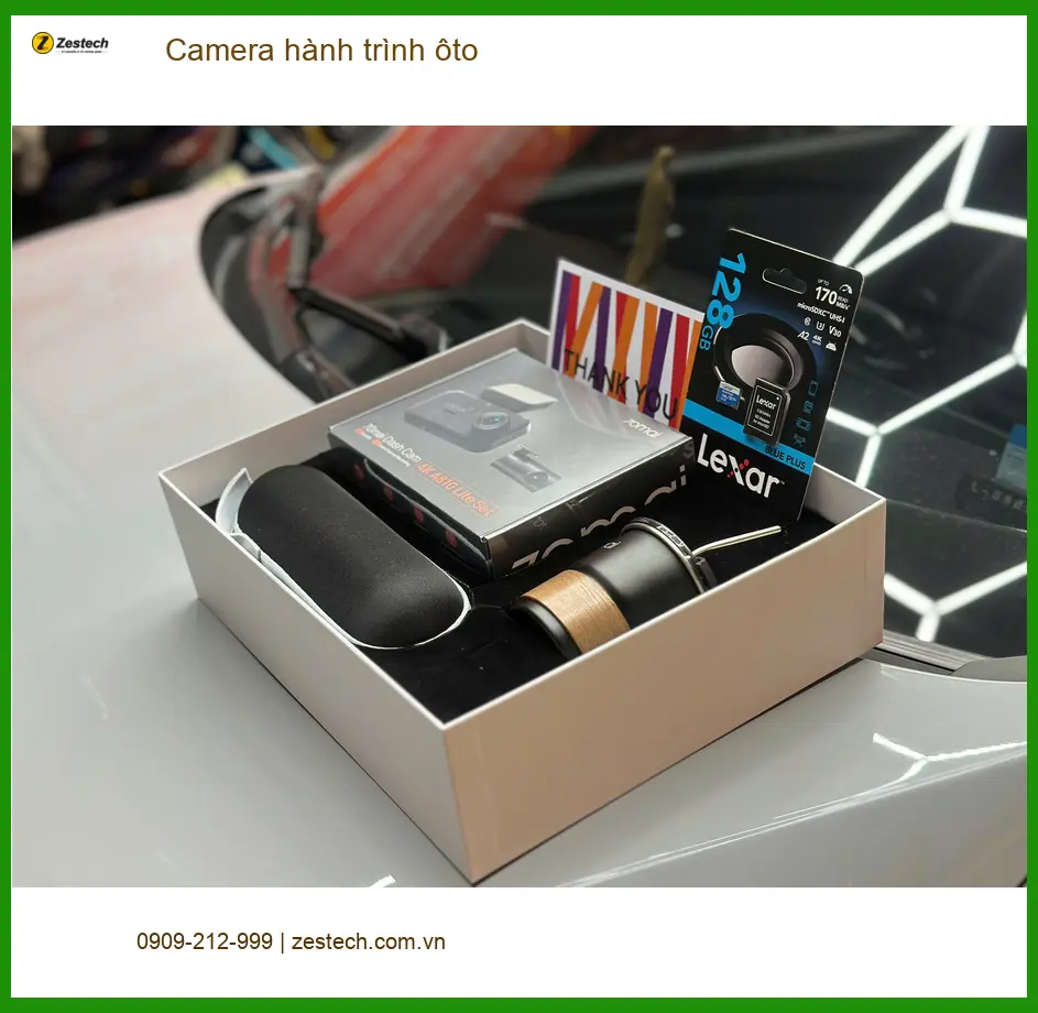 Chú Minh lắp camera hành trình Hyundai Santa Fe tại Quận 3 để an tâm lái xe