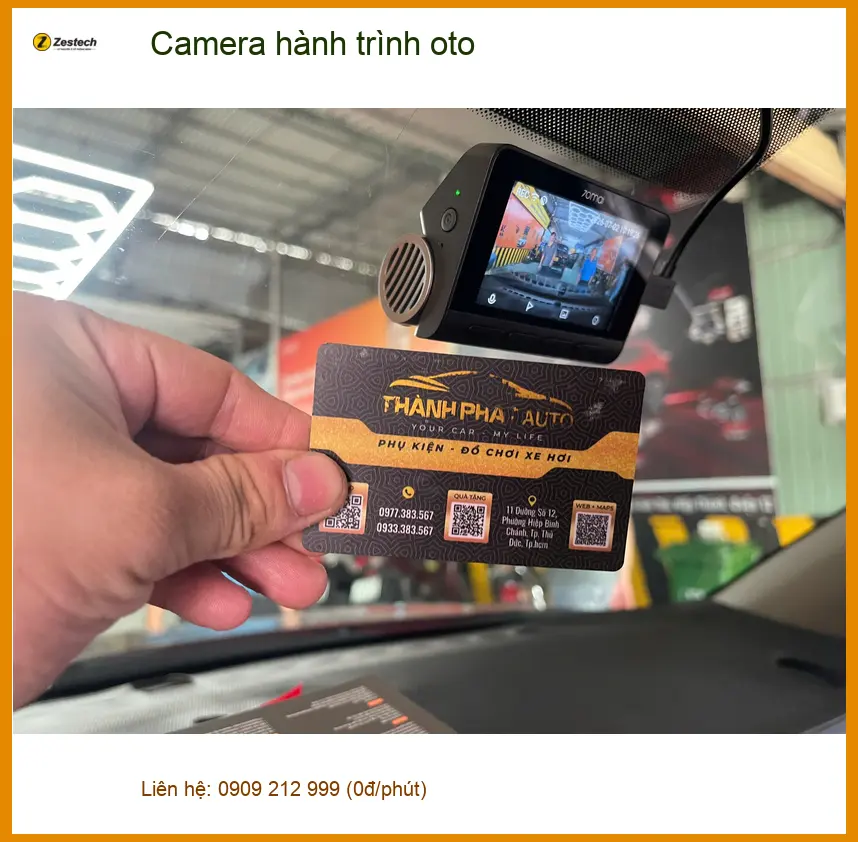 Chị Thu lắp camera hành trình oto Honda CR-V Quận 12 tiện theo dõi giao thông. ảnh thực tế 4