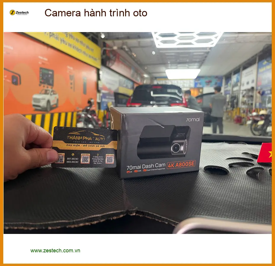 Chị Thu lắp camera hành trình oto Honda CR-V Quận 12 tiện theo dõi giao thông. ảnh thực tế 5