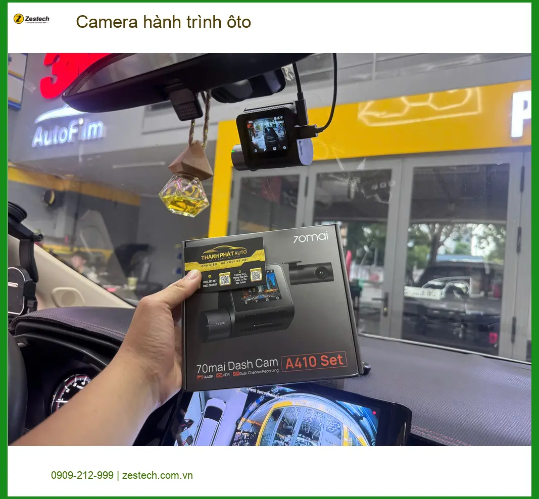 Anh Minh lắp Camera hành trình Hyundai Accent tại Bình Chánh để an toàn ảnh thực tế 3