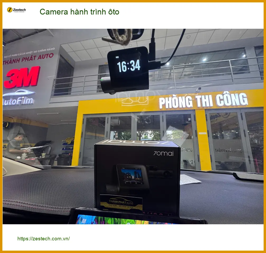 Anh Minh lắp Camera hành trình Hyundai Accent tại Bình Chánh để an toàn ảnh thực tế 4