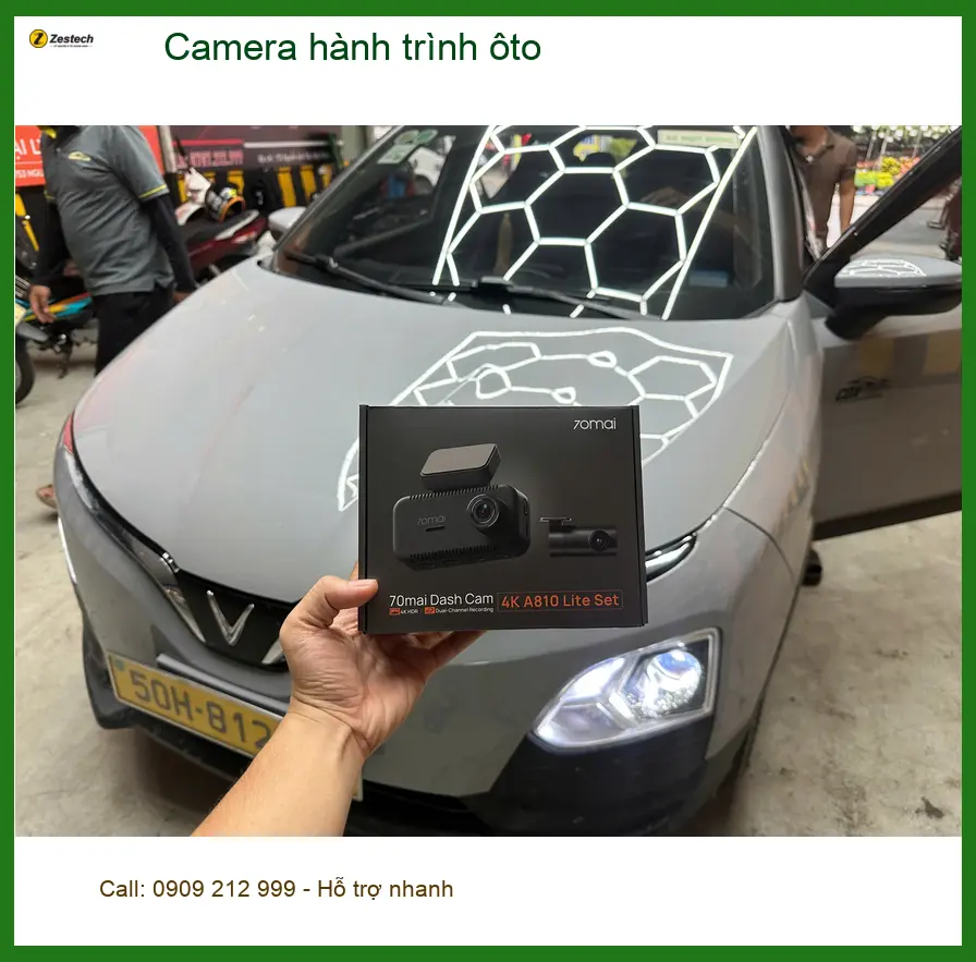Chú Minh lắp Camera hành trình ôto Hyundai Accent Quận 5 để an tâm va chạm ảnh thực tế 2