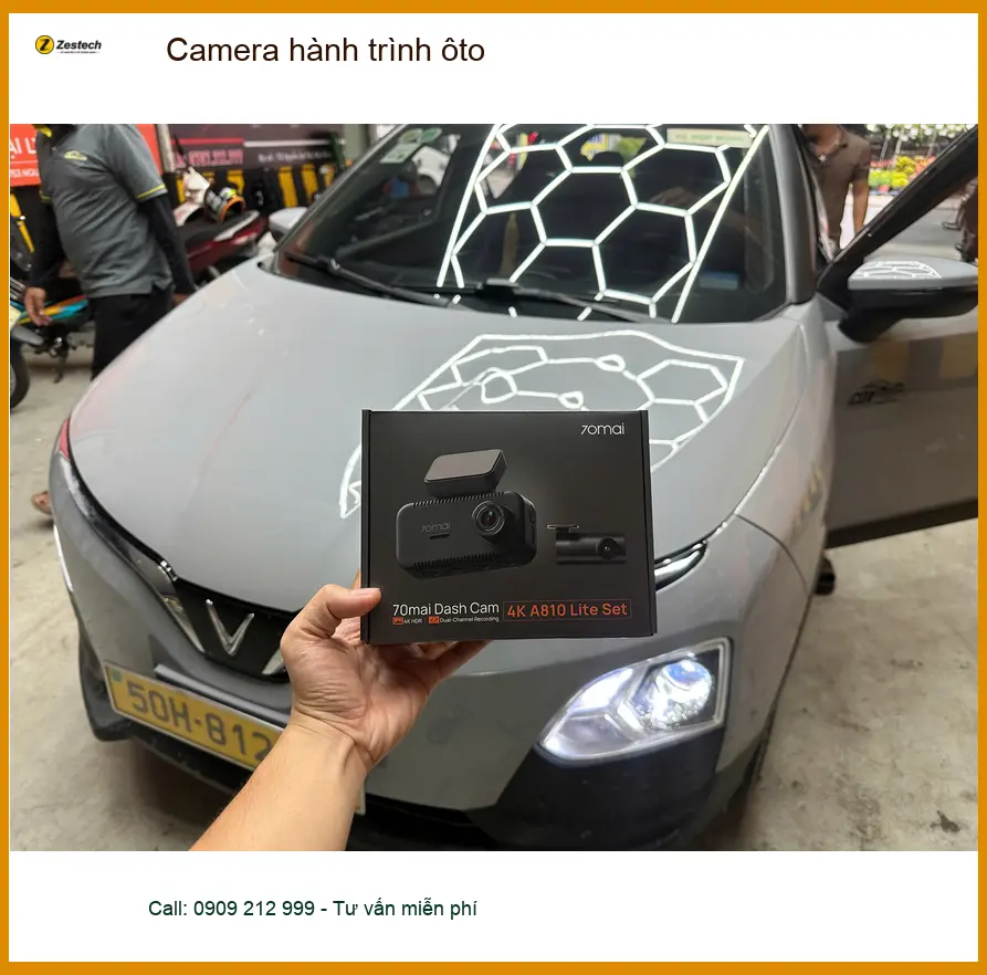 Anh Tấn lắp Camera hành trình ôto Hyundai Accent tại Quận Huyện Bình Chánh để an tâm lái xe