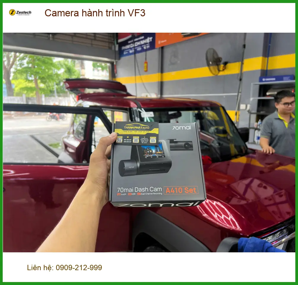 Chú Cường lắp camera hành trình VinFast VF3 tại Huyện Bình Chánh để có bằng chứng rõ ràng ảnh thực tế 2