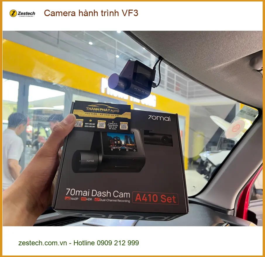 Chị Phương lắp Camera hành trình VinFast VF3 tại Cần Giờ để an tâm di chuyển ảnh thực tế 3