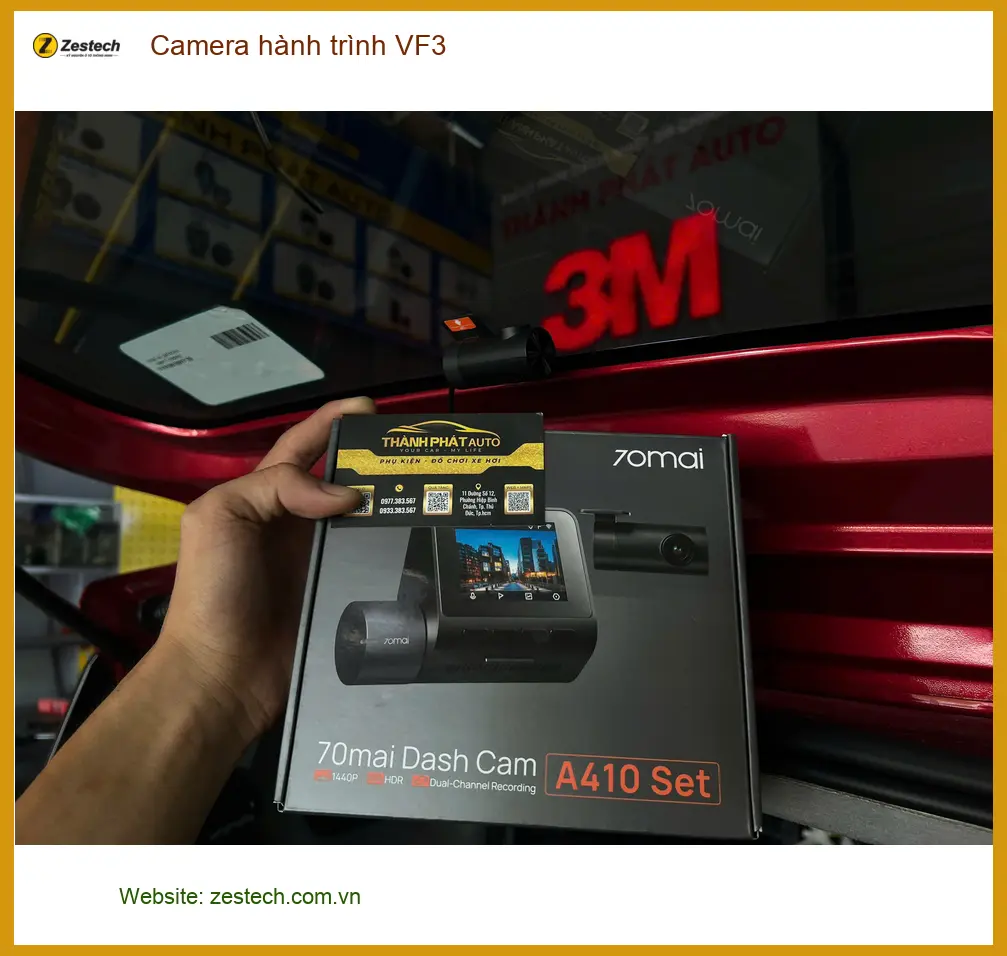 Chị Phương lắp Camera hành trình VinFast VF3 tại Cần Giờ để an tâm di chuyển ảnh thực tế 4