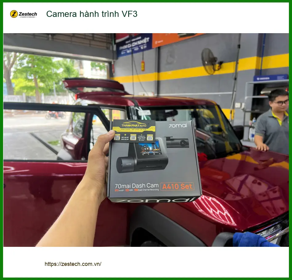 Chị Phương lắp Camera hành trình VinFast VF3 tại Cần Giờ để an tâm di chuyển ảnh thực tế 5