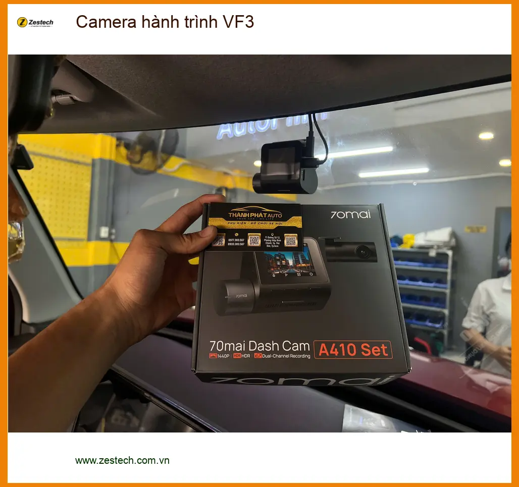 Anh Tuấn Kiệt lắp Camera hành trình VF3 tại Quận 2 để an tâm lái xe ảnh thực tế 2