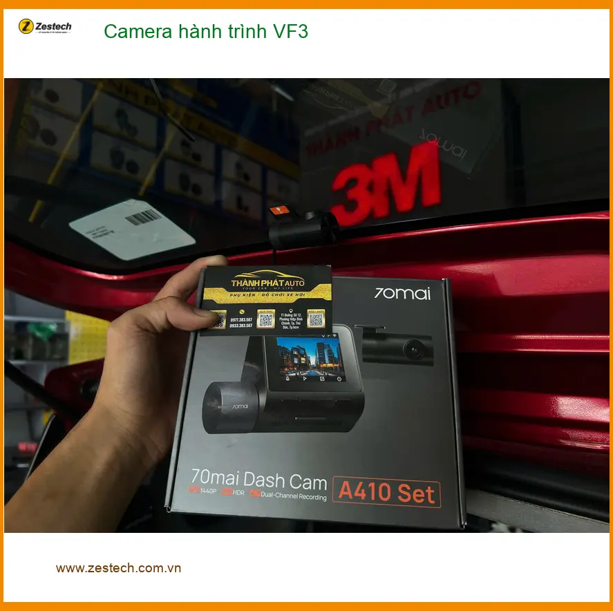 Chú Tùng lắp camera hành trình VinFast VF3 tại Quận 12 để an tâm hơn khi di chuyển trong phố ảnh thực tế 2