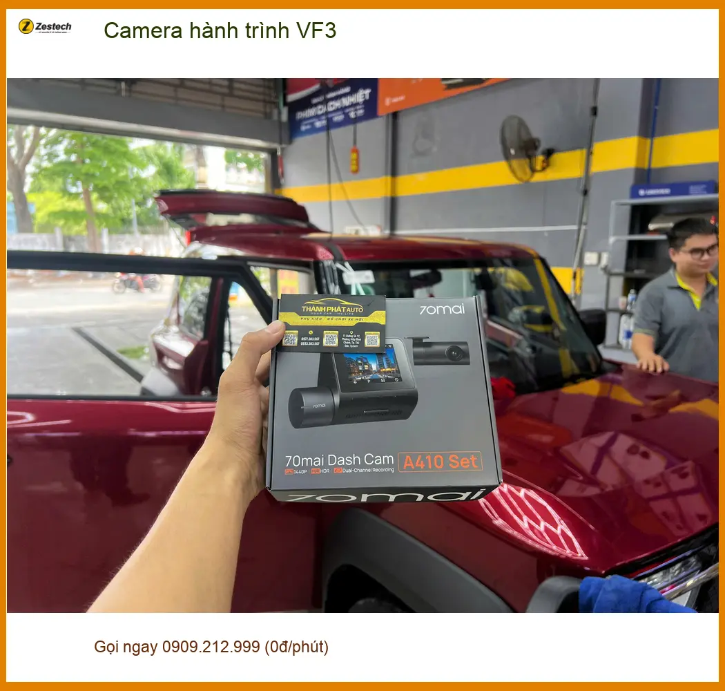 Chú Tùng lắp camera hành trình VinFast VF3 tại Quận 12 để an tâm hơn khi di chuyển trong phố ảnh thực tế 5