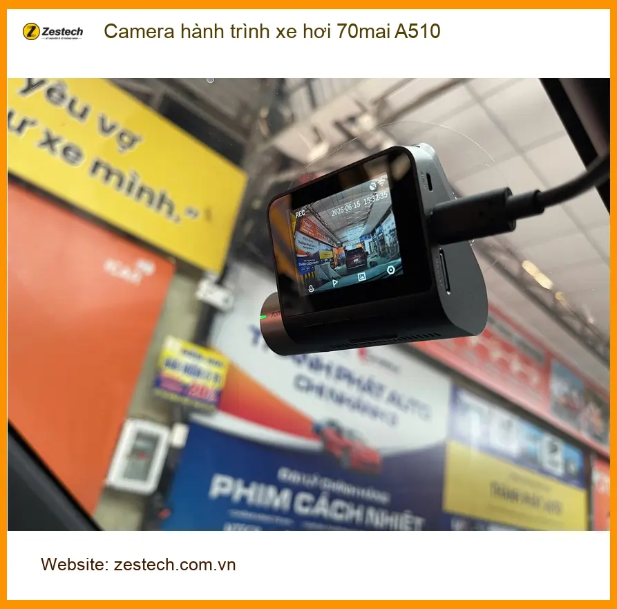 Anh Minh lắp Camera hành trình 70mai A510 cho Toyota Camry tại Quận 2 ảnh thực tế 2