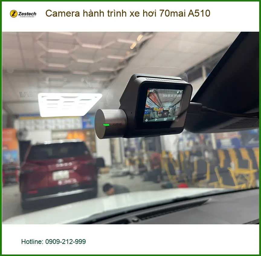 Anh Minh lắp Camera hành trình 70mai A510 cho Toyota Camry tại Quận 2 ảnh thực tế 3