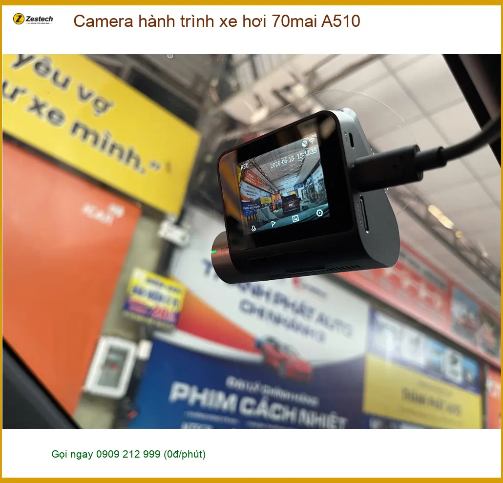 Anh Sáng lắp Camera hành trình 70mai A510 tại Quận Bình Tân ảnh thực tế 3