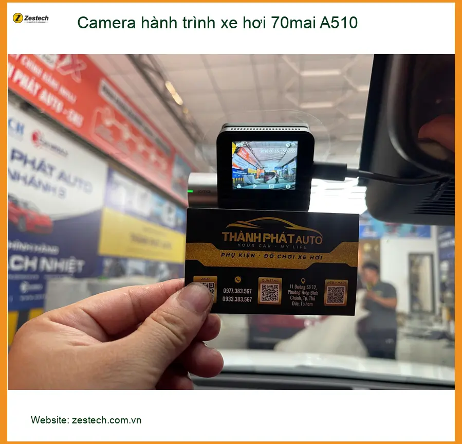 Anh Phước lắp Camera hành trình 70mai A510 cho Ford Everest ở Cần Giờ