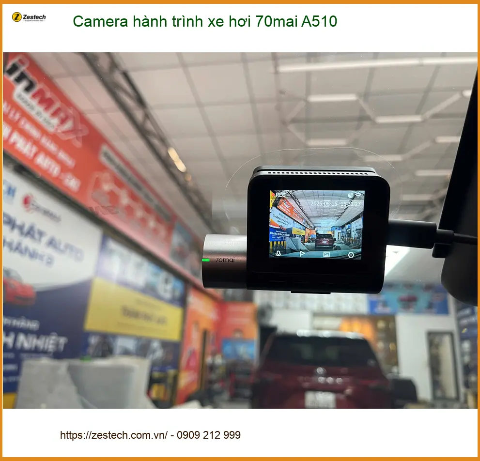 Anh Phước lắp Camera hành trình 70mai A510 cho Ford Everest ở Cần Giờ ảnh thực tế 2