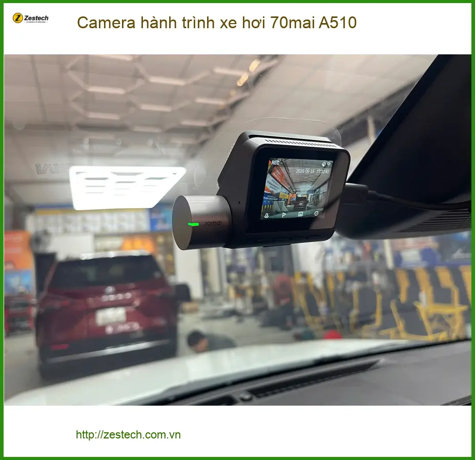 Anh Phước lắp Camera hành trình 70mai A510 cho Ford Everest ở Cần Giờ ảnh thực tế 3