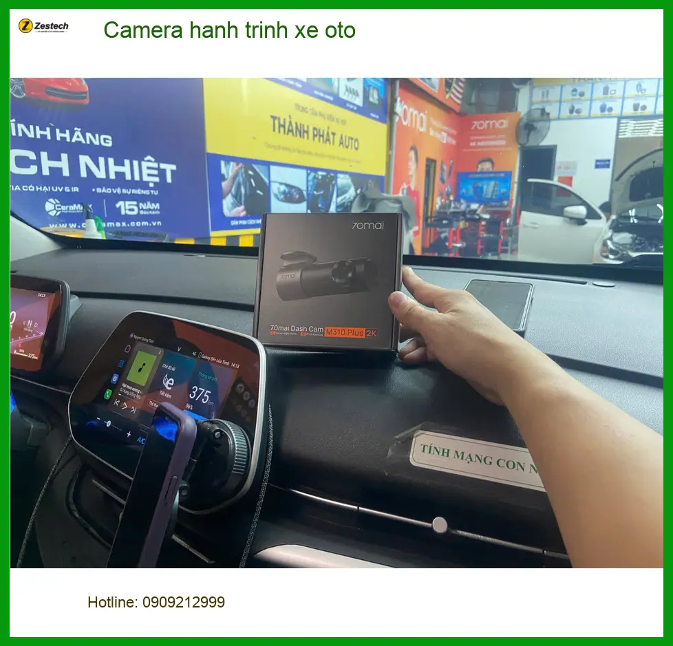 Chú Phong lắp camera hành trình ô tô Honda CR-V tại Phú Nhuận ảnh thực tế 2