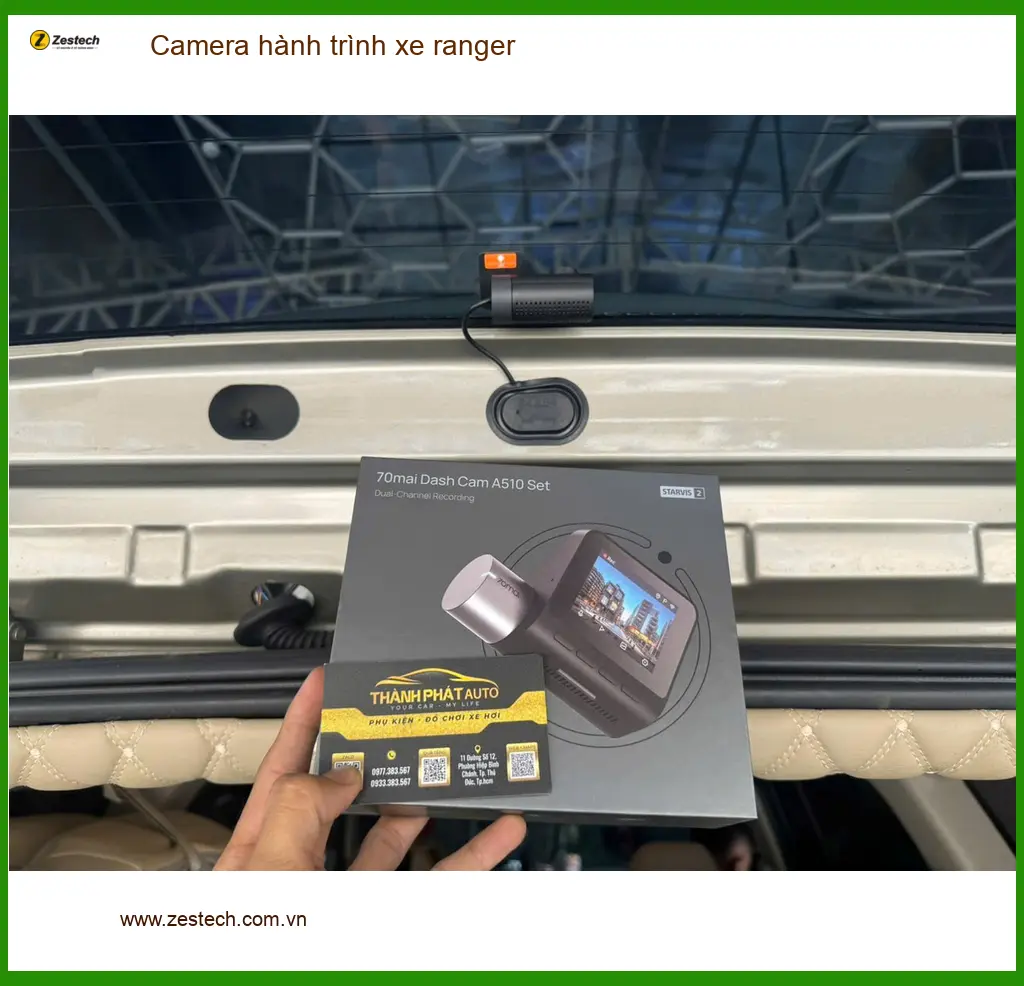 Anh Tấn lắp camera hành trình cho Ford Ranger để ghi lại hành trình tại Quận 2 ảnh thực tế 2