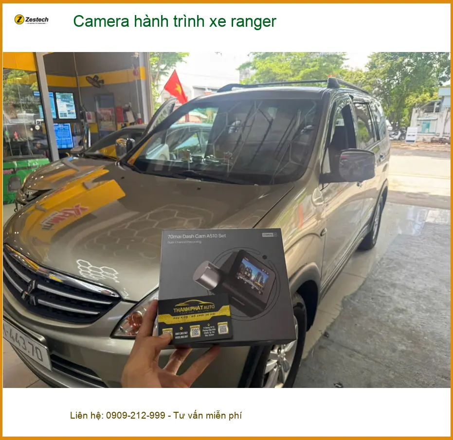 Anh Tấn lắp camera hành trình cho Ford Ranger để ghi lại hành trình tại Quận 2 ảnh thực tế 3