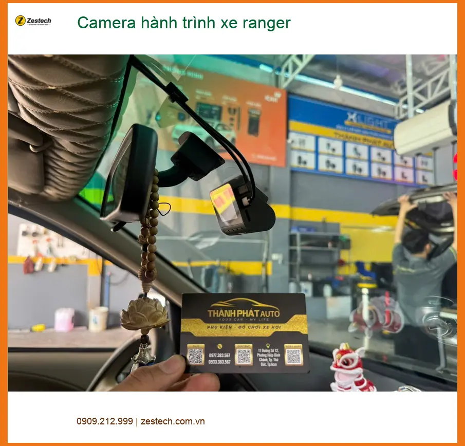 Anh Tấn lắp camera hành trình cho Ford Ranger để ghi lại hành trình tại Quận 2 ảnh thực tế 4