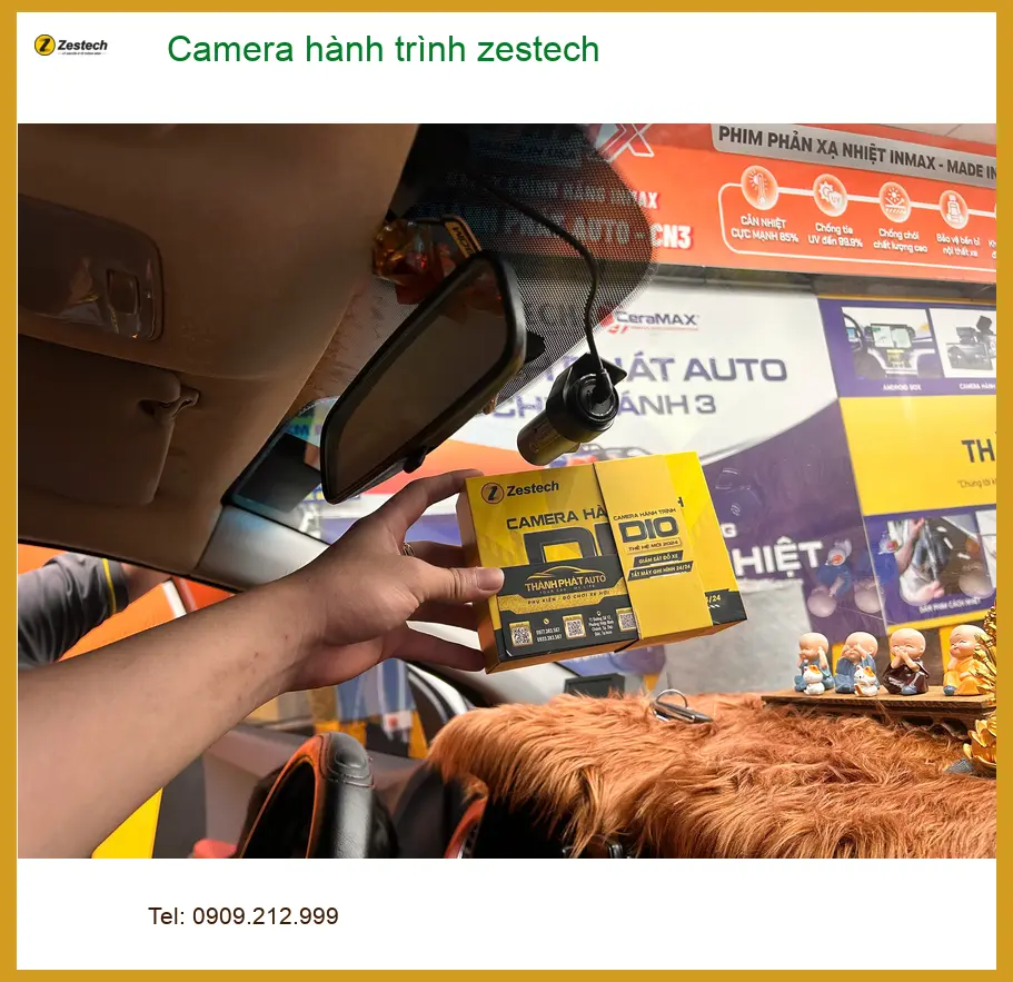 Cô Mẫn lắp Camera hành trình Zestech cho VinFast Lux A2.0 Quận Tân Bình ảnh thực tế 3