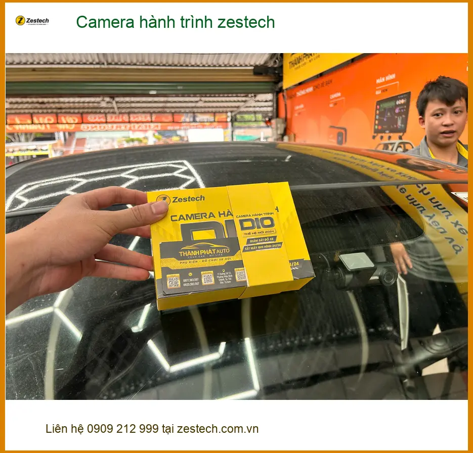 Cô Mẫn lắp Camera hành trình Zestech cho VinFast Lux A2.0 Quận Tân Bình ảnh thực tế 4