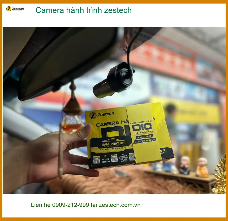 Anh Tấn lắp camera hành trình Zestech cho Hyundai Accent tại Quận 6 vì thường đi làm xa ảnh thực tế 4