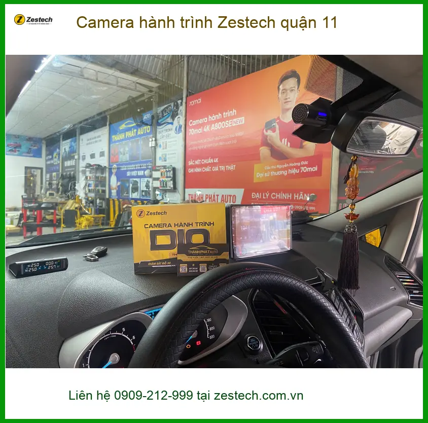 Nơi Lắp Camera Hành Trình Ô Tô hành trình Zestech quận 11 - Giá Tốt TPHCM ảnh thực tế 2
