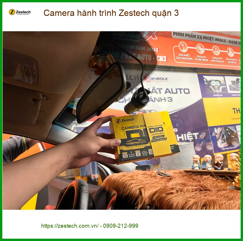 Địa Chỉ Lắp Camera Hành Trình Ô Tô Zestech quận 3 - Lắp Đặt Uy Tín TPHCM ảnh thực tế 3