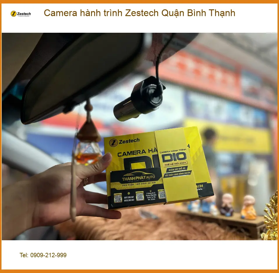 Địa Chỉ Lắp Camera Hành Trình Ô Tô Zestech Quận Bình Thạnh - Lắp Đặt Uy Tín TPHCM ảnh thực tế 2