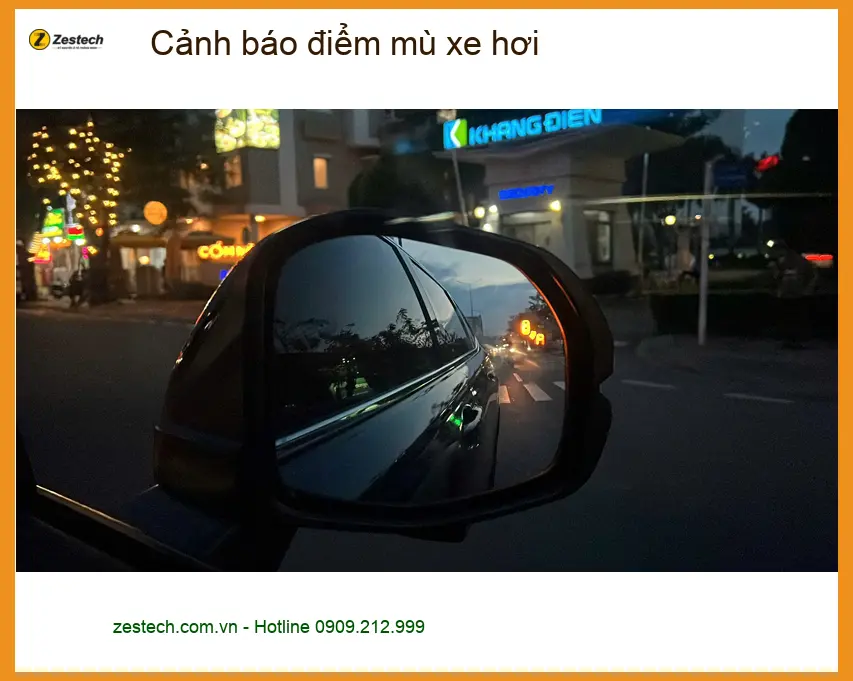 Anh Long lắp cảnh báo điểm mù Hyundai Accent tại Quận 2 an toàn chuyển làn