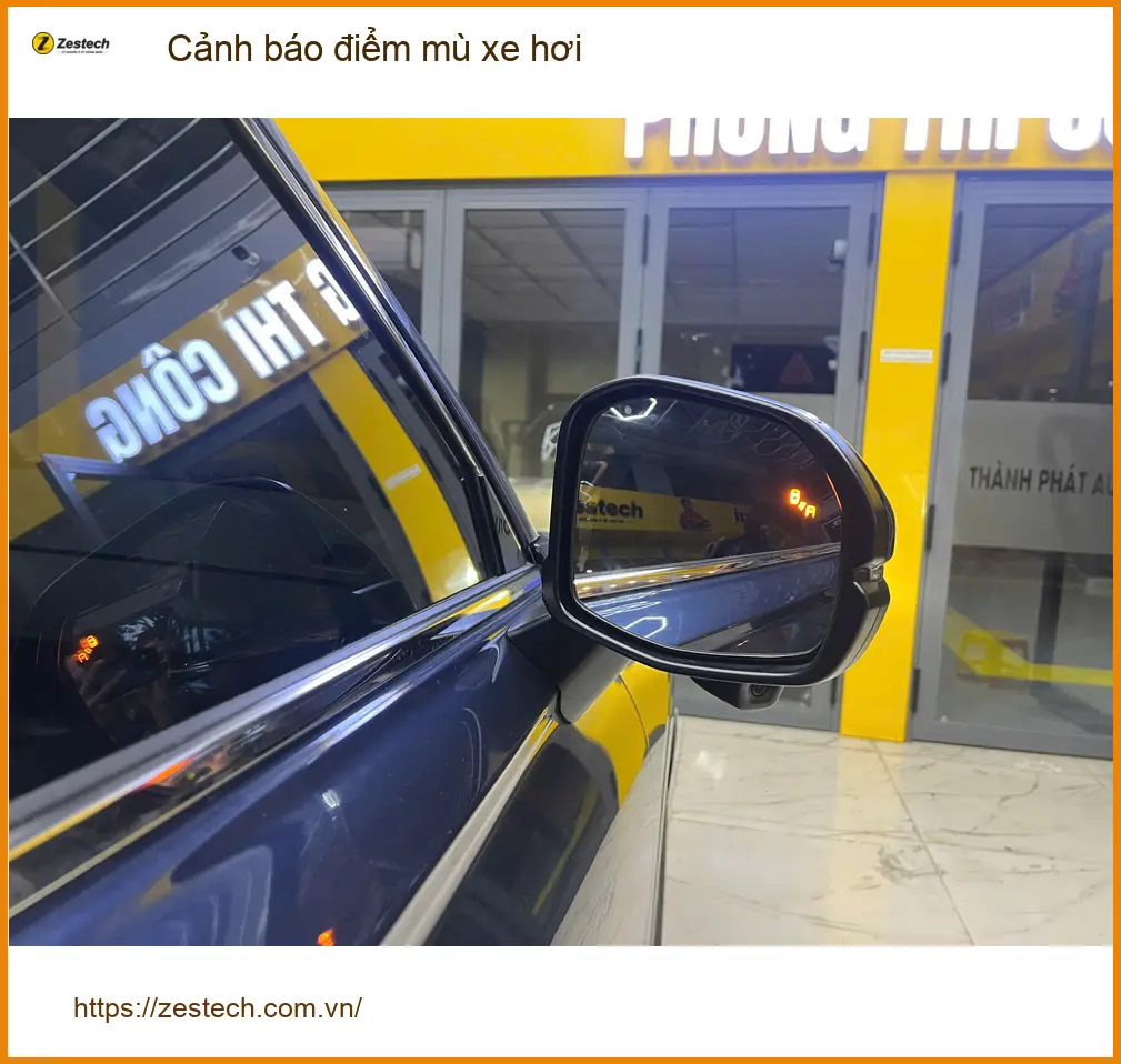 Anh Duy lắp cảnh báo điểm mù Honda CRV ở Bình Tân, tránh va chạm ảnh thực tế 2