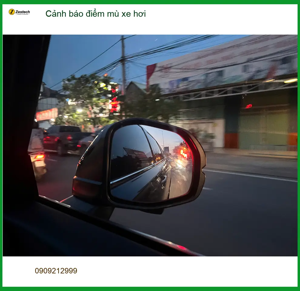 Anh Duy lắp cảnh báo điểm mù Honda CRV ở Bình Tân, tránh va chạm ảnh thực tế 3