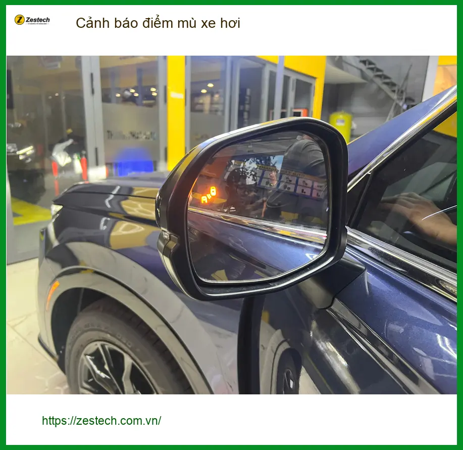 Anh Duy lắp cảnh báo điểm mù Honda CRV ở Bình Tân, tránh va chạm ảnh thực tế 5