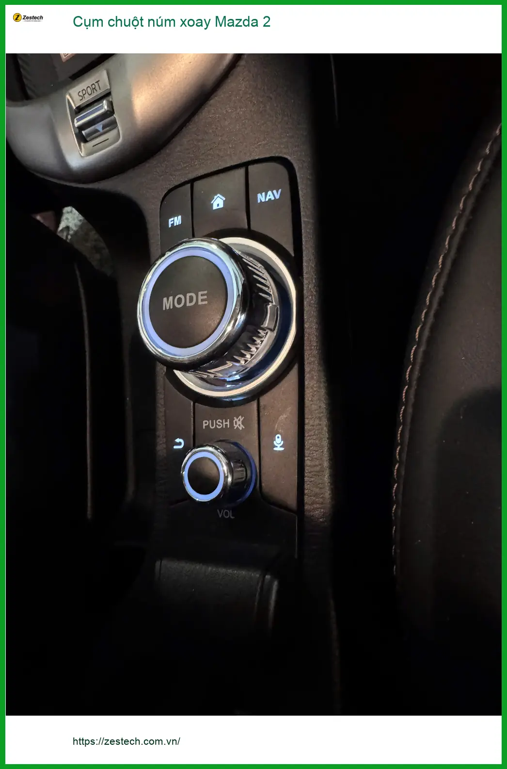 Anh Bách lắp Cụm chuột núm xoay Mazda 2 tại Quận 12: chính hãng, uy tín