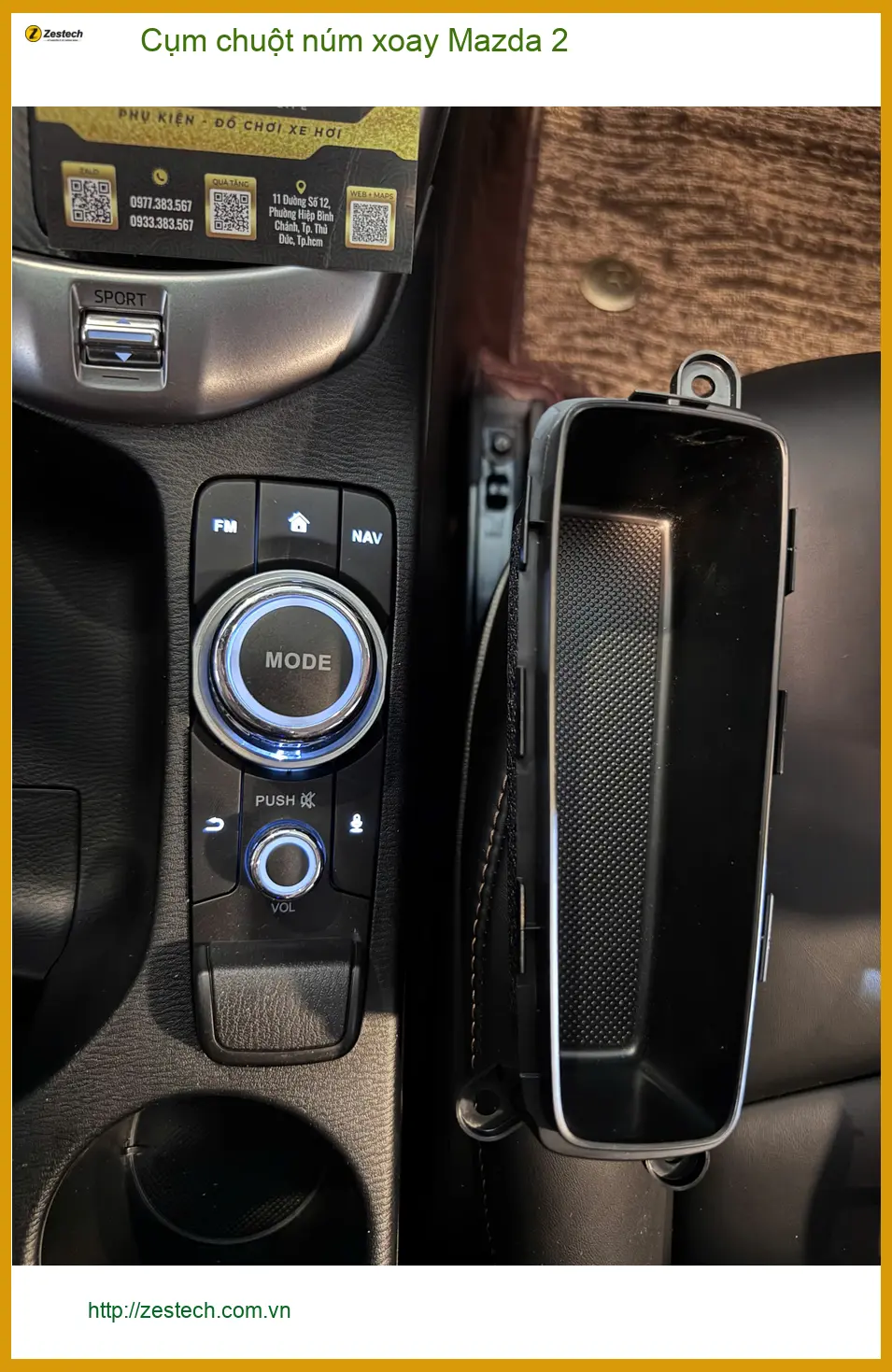 Anh Bách lắp Cụm chuột núm xoay Mazda 2 tại Quận 12: chính hãng, uy tín ảnh thực tế 2
