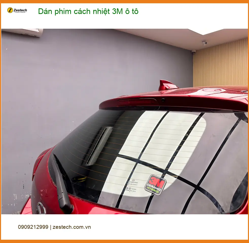 Chị Thảo dán phim cách nhiệt 3M ô tô Kia K3 tại Quận 9 chống nóng mùa hè ảnh thực tế 2