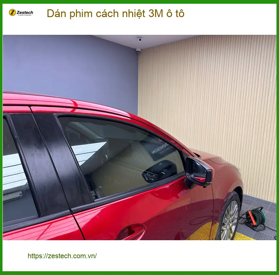 Chị Thảo dán phim cách nhiệt 3M ô tô Kia K3 tại Quận 9 chống nóng mùa hè ảnh thực tế 4