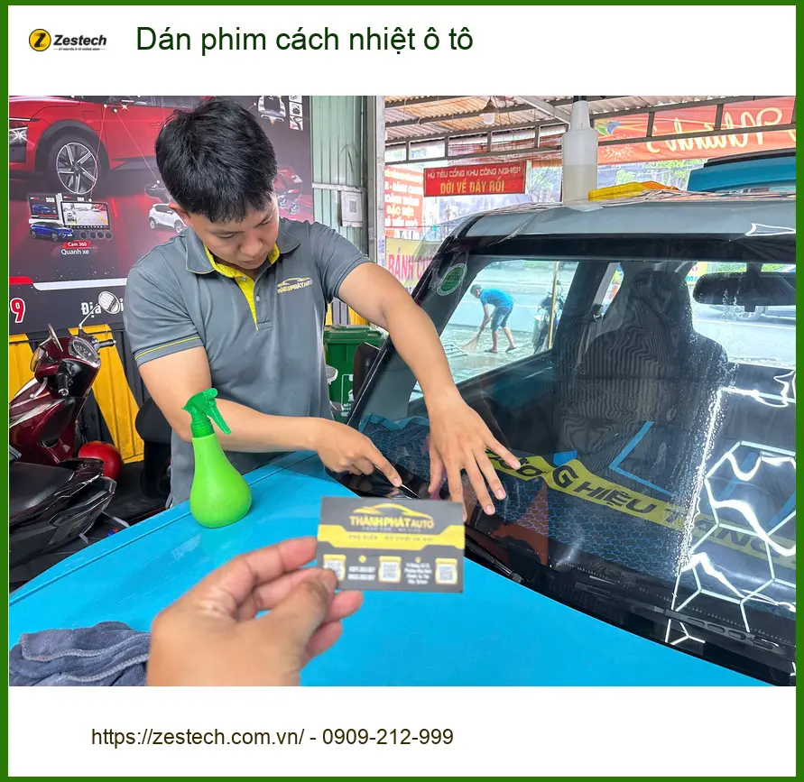 Anh Đức Anh dán phim cách nhiệt ô tô Hyundai Accent Quận 8 chống nóng gắt ảnh thực tế 2