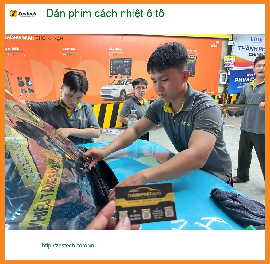 Anh Đức Anh dán phim cách nhiệt ô tô Hyundai Accent Quận 8 chống nóng gắt ảnh thực tế 3