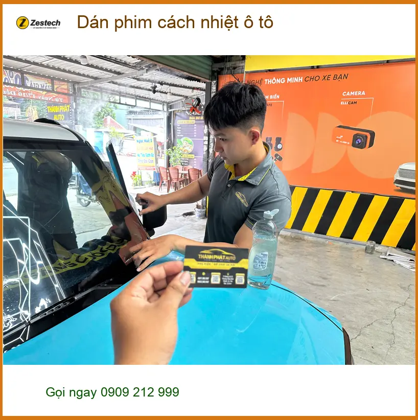 Anh Đức Anh dán phim cách nhiệt ô tô Hyundai Accent Quận 8 chống nóng gắt ảnh thực tế 4