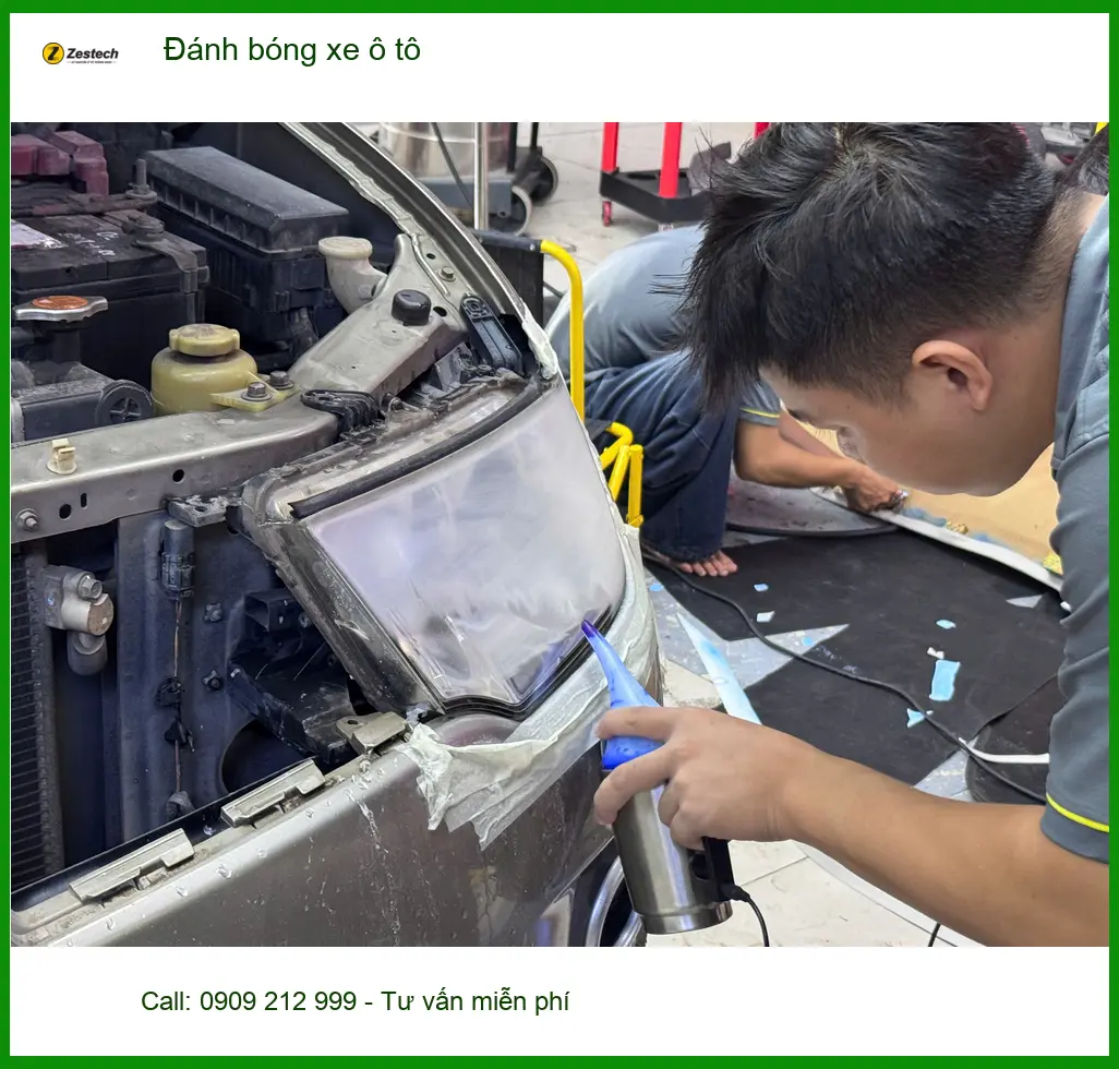Dịch vụ đánh bóng xe ô tô cho Anh Quang tại Quận Bình Tân