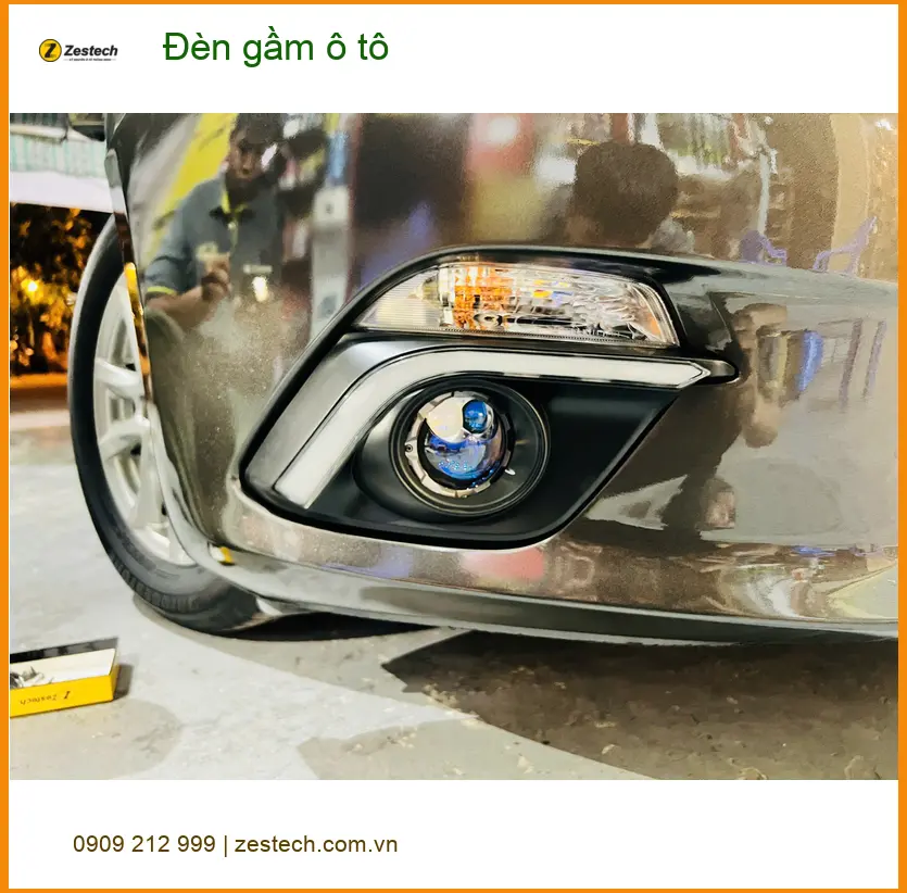 Anh Khải lắp đèn gầm ô tô cho Hyundai Creta để cải thiện tầm nhìn khi đi mưa ở Quận 7 ảnh thực tế 2