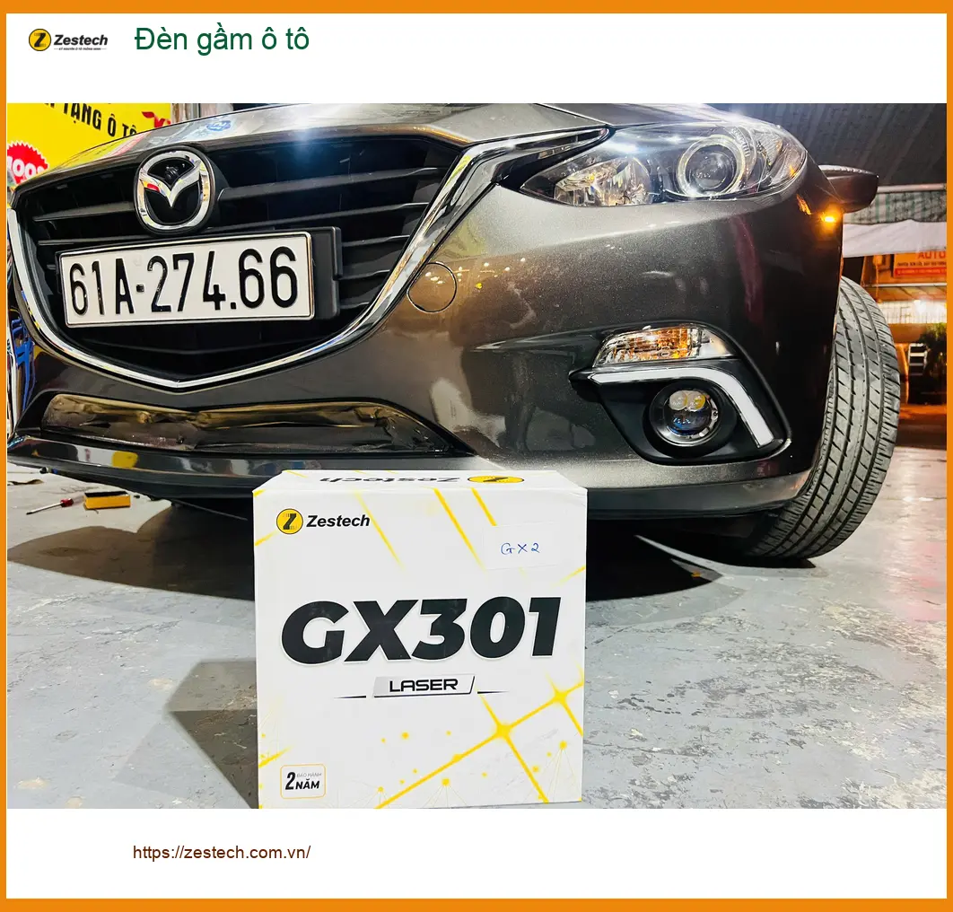 Anh Khánh độ đèn gầm ô tô cho Mazda CX-5 tại Quận 5 vì đèn zin yếu khi mưa lớn ảnh thực tế 3