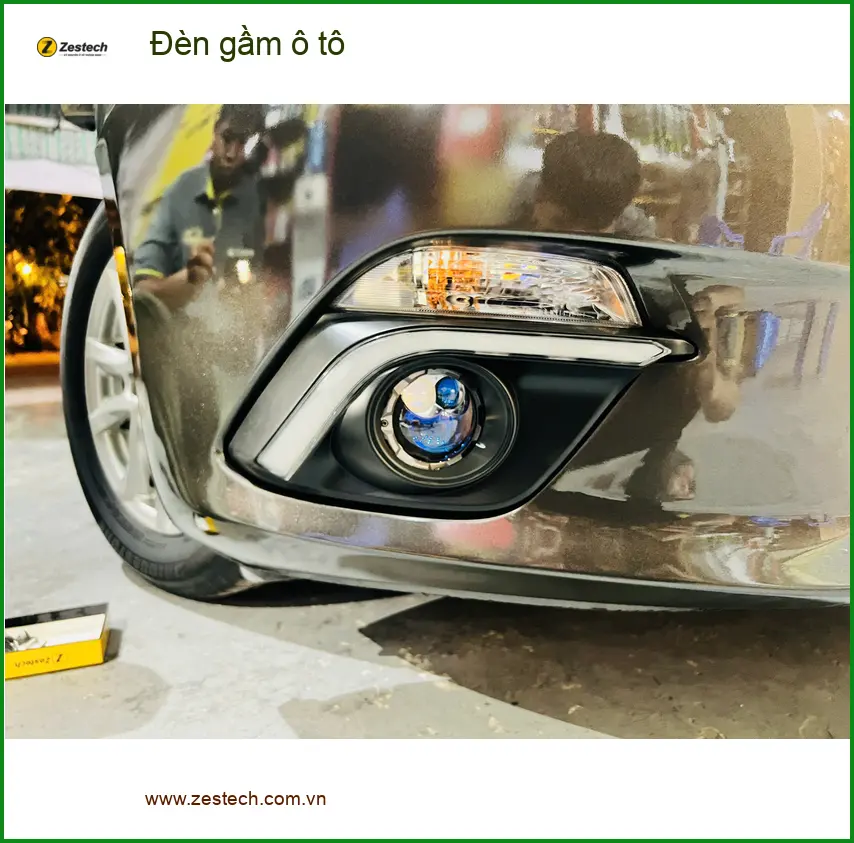 Chị Mai Hương độ đèn gầm ô tô Hyundai Accent Quận 12, tăng cường sáng đêm