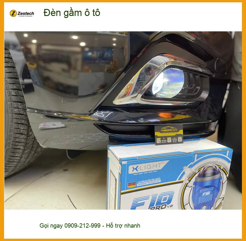 Anh Quang lắp đèn gầm ô tô Hyundai Accent tại Quận 10 để tăng sáng an toàn ảnh thực tế 2