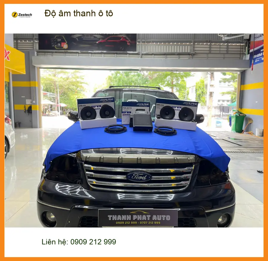 Anh Khôi độ âm thanh ô tô Ford Everest tại Quận Bình Tân uy tín