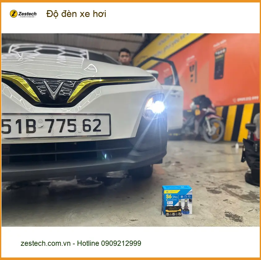 Anh Minh độ đèn xe hơi Hyundai Elantra Quận 3 để cải thiện tầm nhìn ban đêm ảnh thực tế 2